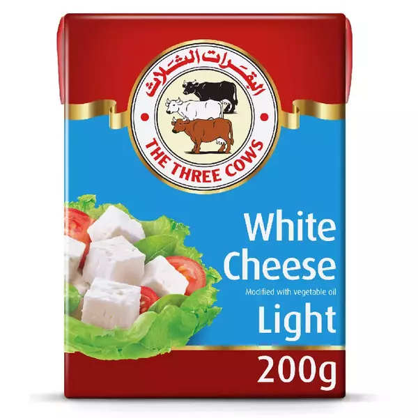 20 × Tetrapack (200 gm) of  White Cheese Light “The Three Cows”