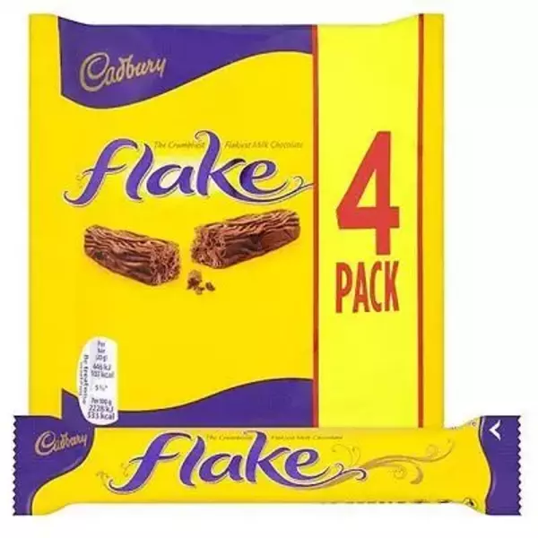 20 × Sachet (80 gm) of Flake Chocolate Bar “Cadbury”