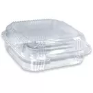 كرتون (250 صندوق بلاستيك) من وعاء سلطة مستطيل شفافة مع غطاء مفصلي “ناتميد”