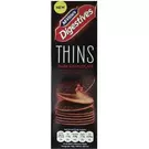 12 × Carton (180 gm) of Dark Chocolate Digestives Thins Biscuits “McVitie's”