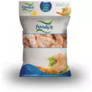 Pouch (400 gm) of Frozen IQF Peeled Deveined Shrimp Tail on (Jumbo) “Foody's”