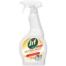 12 × Plastic Bottle (500 ml) of Spray Ultra Fast Kitchen “Jif ”