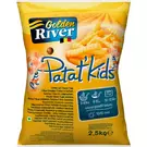 4 × Bag (2.5 kg) of Frozen Crinkle Cut French Freis (Patat' Kids) 10/10 mm “Golden River”
