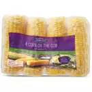 12 × Plastic Wrap (4 Piece) of Frozen Corn on Cob “Emborg”
