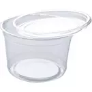 10 × 50 صندوق بلاستيك (16 اونصة سوائل) من وعاء طعام شفاف دائري مع غطاء “ناتميد”
