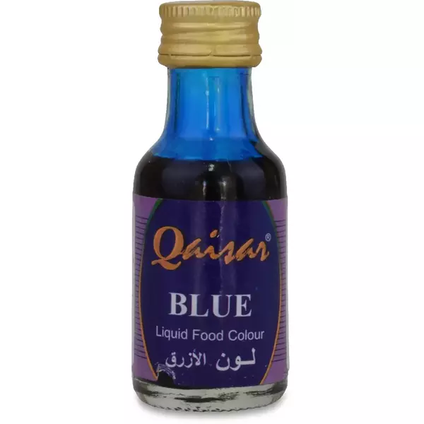 12 × قنينة زجاجية (28 مللتر) من لون طعام أزرق “قيصر”