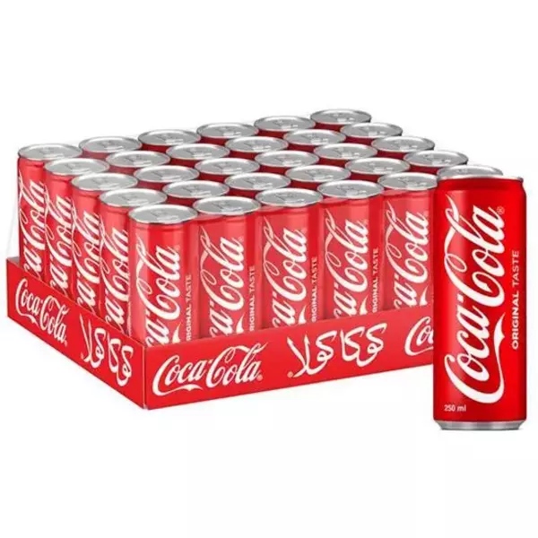 30 × علبة معدنية (250 مللتر) من كوكاكولا - علبة معدنية “كوكا كولا ”