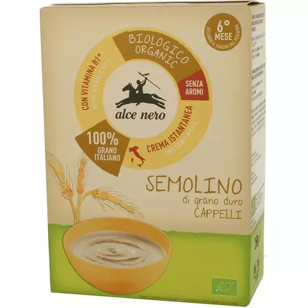 6 × كرتون (250 غرام) من طعام للرضع حساء السميد - منتجات عضوية “السي نيرو”