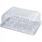 كرتون (50 صندوق بلاستيك) من وعاء مستطيل شفاف لحفظ الكيك مع غطاء عميق 12 إنش “ناتميد”