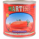 علبة معدنية (2.5 كيلو) من طماطم مقشرة كاملة معلبة “مارتينا”