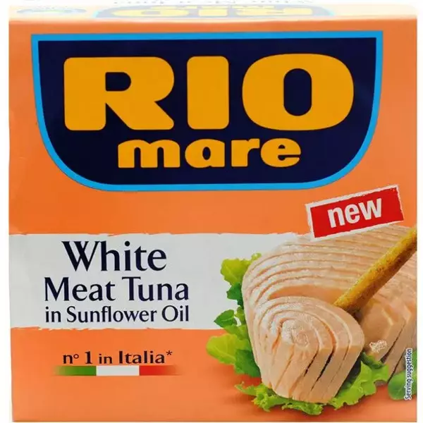 48 × 160 غرام من لحم تونة أبيض في زيت دوار الشمس “ريو ماري”