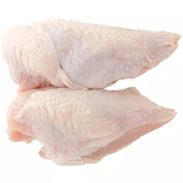 كرتون (10 كيلو) من صدر مع جلد الدجاج مجمد  “أوز ميت فاكتوري”