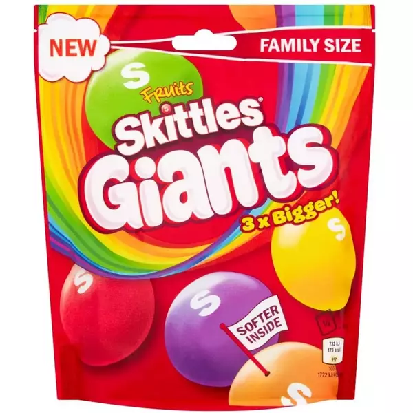 14 × كيس (170 غرام) من Giants Fruit Sweets Bag “اسكيتلز”