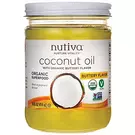 6 × Glass Jar (14 fl oz) of Buttery Coconut Oil “Nutiva”