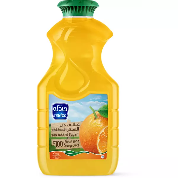 6 × قنينة بلاستيكية (1.5 لتر) من عصير برتقال 100% - بدون اضافة سكر “نادك”