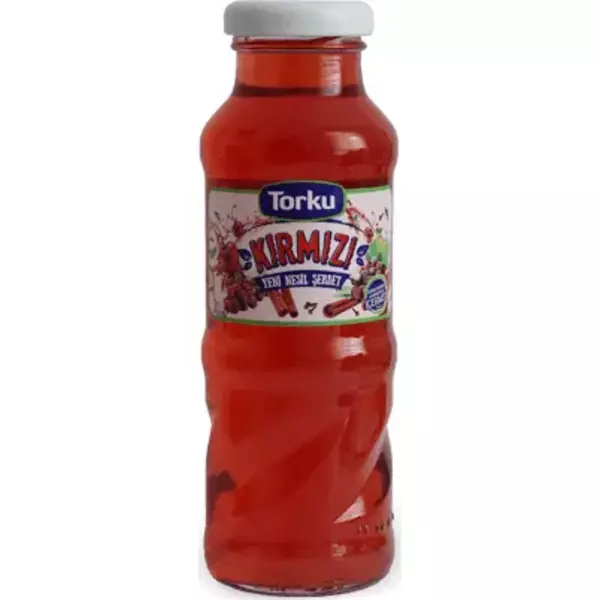 24 × قنينة زجاجية (250 مللتر) من  شربات أحمر “توركو ”
