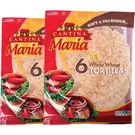 10 × 2 × Plastic Wrap (6 Piece) of Whole Wheat Flour Tortillas “Cantina Maria”