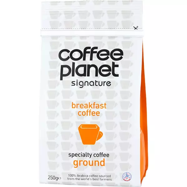 12 × كيس (250 غرام) من قهوة الفطور المطحونة “كوفي بلانت”