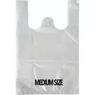 10 × كيس (2000 قطعة) من أكياس بلاستيك بيضاء عالية الجودة - وسط