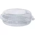 4 × 50 قطعة (306 ملليمتر × 306 ملليمتر × 76 ملليمتر) من وعاء دائري شفاف لحفظ الكيك مع غطاء مسطح مفصلي “ناتميد”