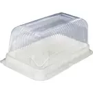 6 × 50 قطعة (234 ملليمتر × 146 ملليمتر × 91 ملليمتر) من وعاء شفاف للكيك مع غطاء “ناتميد”