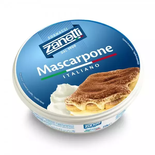 Plastic Cup (250 gm) of Mascarpone Cheese “Zanetti”