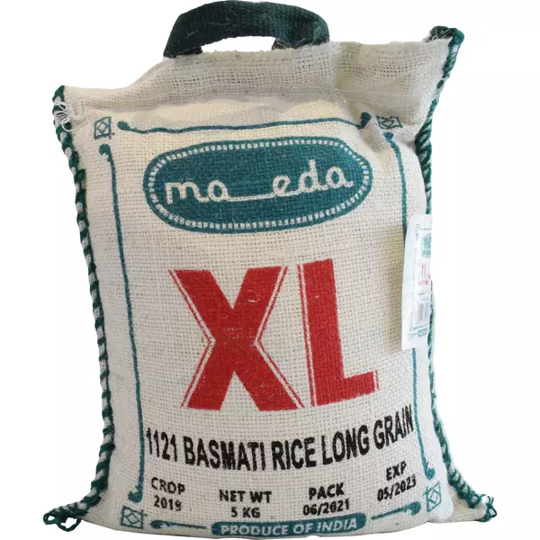 جوال (5 كيلو) من أرز بسمتي 1121 حبة طويلة “مائدة”