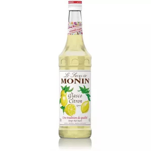 6 × قنينة زجاجية (700 مللتر) من شراب جلاسكو الليمون المركز “مونين”