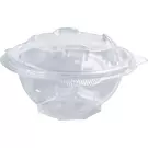 كرتون (300 صندوق بلاستيك) من وعاء شفاف دائري للسلطة مع غطاء علي شكل قبة “ثيرموبلاست”