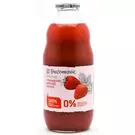 4 × قنينة زجاجية (1 لتر) من عصير فراولة خالي من السكر “فروتمانيا”