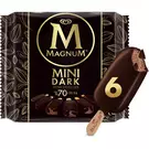 4 × 6 عصا (360 مللتر) من ماغنوم ميني شوكولاتة داكنة مع 70٪ آيس كريم كاكا “والز”