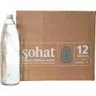 12 × قنينة زجاجية (1 لتر) من مياه معدنية طبيعية - قنينة بلاستيكية “صحة”