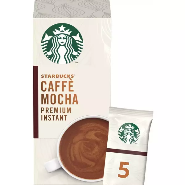 6 × كرتون (5 ظرف) من موكا قهوة سريعة التحضير فاخرة - أكياس “ستاربكس”
