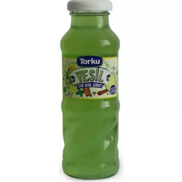 24 × قنينة زجاجية (250 مللتر) من  شربات أخضر “توركو ”