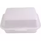 250 صندوق فلين (185 ملليمتر × 140 ملليمتر × 80 ملليمتر) من علبة غذاء بيضاء مع غطاء مفصلي “كي باك”