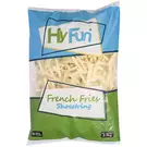 4 × Bag (2.5 kg) of Frozen Shoestring Super Crunchy French Fries 6x6 Skinless “HyFun Foods”