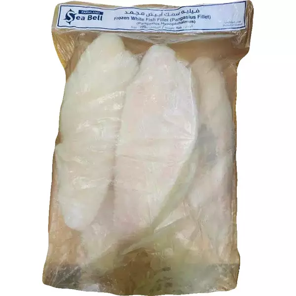 10 × كيس (1 كيلو) من فيليه سمك أبيض مجمد 700 جم للحبة “سي بيل”