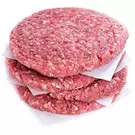 Carton (10 kg) of Frozen Economic Beef Burger Patties 100 gm “OZ Meat Factory”
