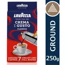 20 × Pouch (250 gm) of Crema E Gusto Ground Coffee “Lavazza”