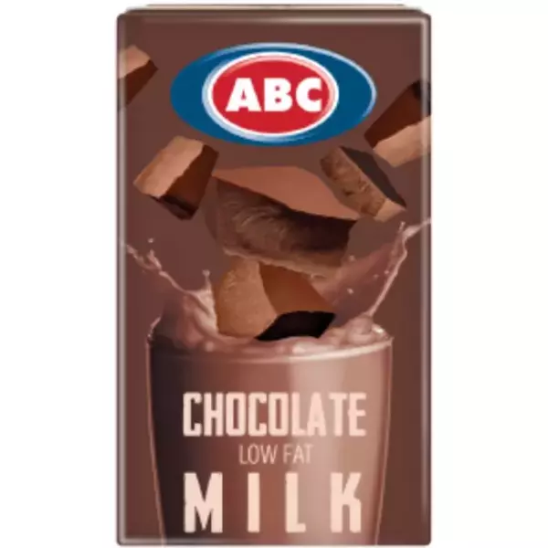 3 × 24 × تيتراباك (135 مللتر) من حليب بنكهة الشوكولاتة قليل الدسم “اي بي سي ”