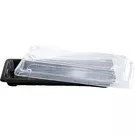 10 × 50 صندوق بلاستيك (217 ملليمتر × 90 ملليمتر × 45 ملليمتر) من وعاء سوشي مع قاعدة سوداء وغطاء شفاف “ناتميد”