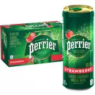 30 × Metal Can (250 ml) of Sparkling Natural Mineral Water with Strawberry Flavor “Perrier”