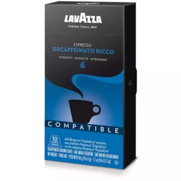 10 × Carton (10 Piece) of Decaffeinated Ricco Espresso Capsules “Lavazza”