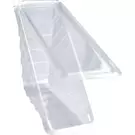 1000 صندوق بلاستيك (368 ملليمتر × 68 ملليمتر × 83 ملليمتر) من وعاء للساندوتش شفاف مثلث فردي “ناتميد”