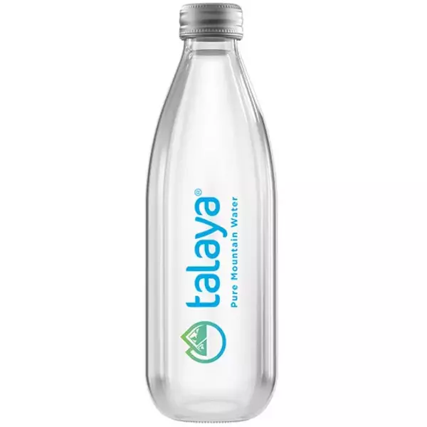 24 × قنينة زجاجية (330 مللتر) من مياه معدنية طبيعية - قنينة زجاجية “تالايا”