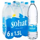 6 × قنينة بلاستيكية (1.5 لتر) من مياه معدنية طبيعية - قنينة بلاستيكية “صحة”