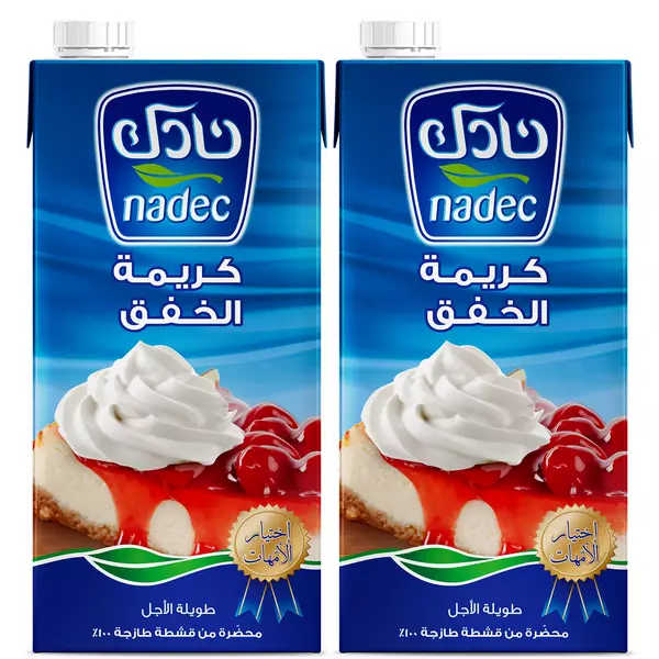 6 × 2 × Tetrapack (1 liter) of Long Life Whipping Cream “Nadec”