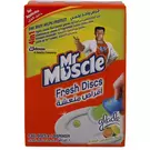 10 × Bag (6 Tablet) of 4 In 1 Toilet Fresh Discs (Fresh) “Mr. Muscle”