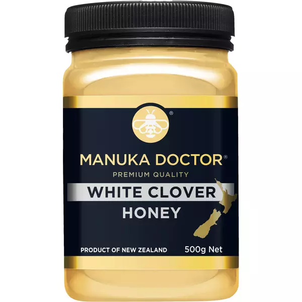 6 × جرة زجاجية (500 غرام) من عسل أبيض نيوزلاندي “مانوكا دكتور”