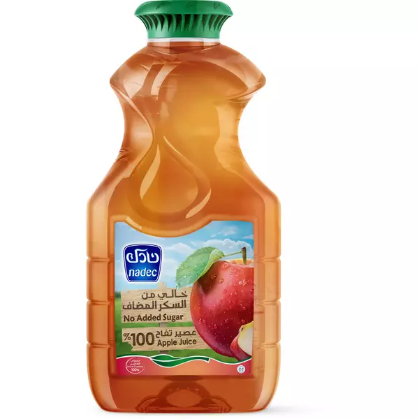 10 × 6 × قنينة بلاستيكية (1.5 لتر) من عصير تفاح 100%طبيعي- بون اضافة سكر “نادك”
